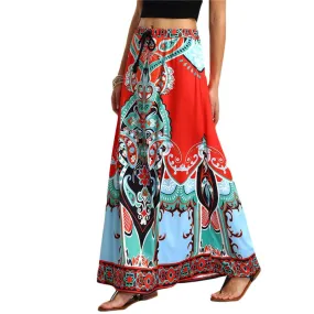 Multicolor Long Maxi Skirt For Women