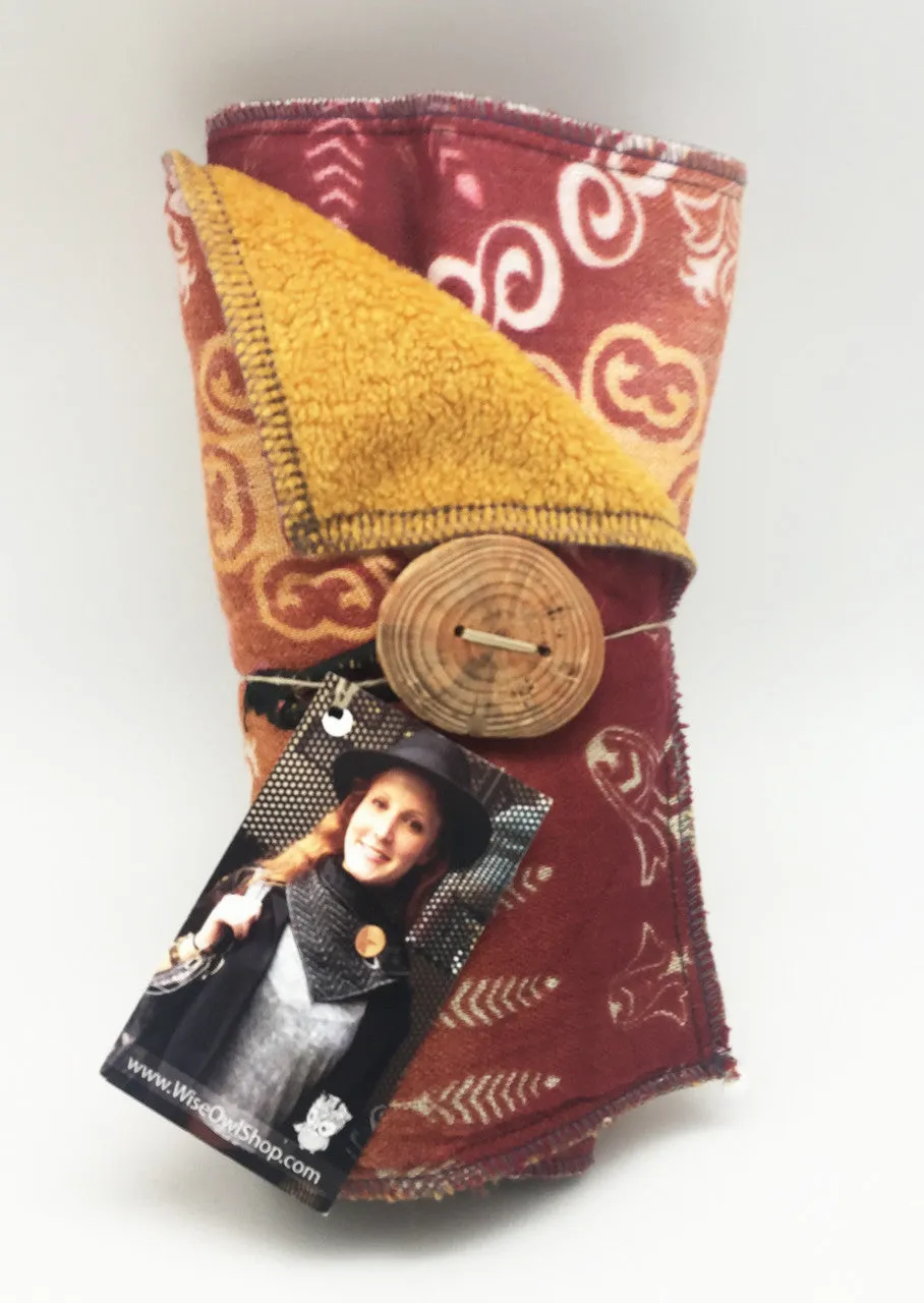 Native Upcycled Neckwarmer One-of-a-Kind