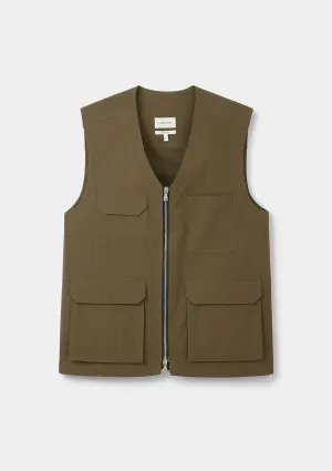 Olive Utility Gilet