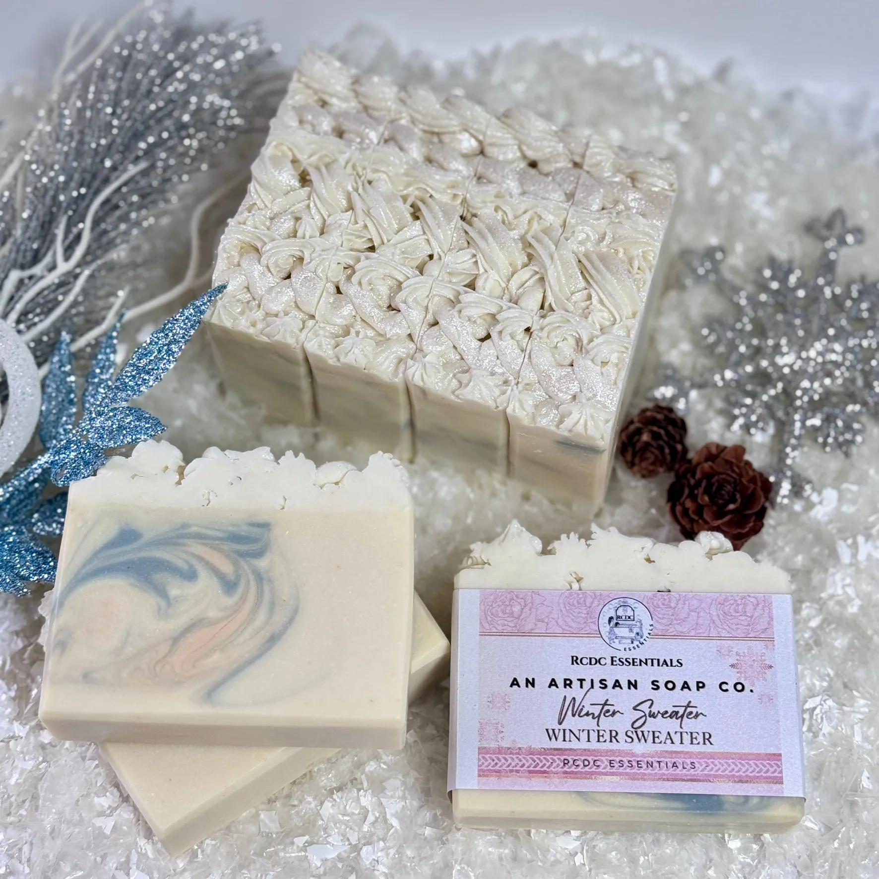 (Only 2 LEFT) Winter Sweater ~ Handmade Cold Process Goat's Milk Bar Soap