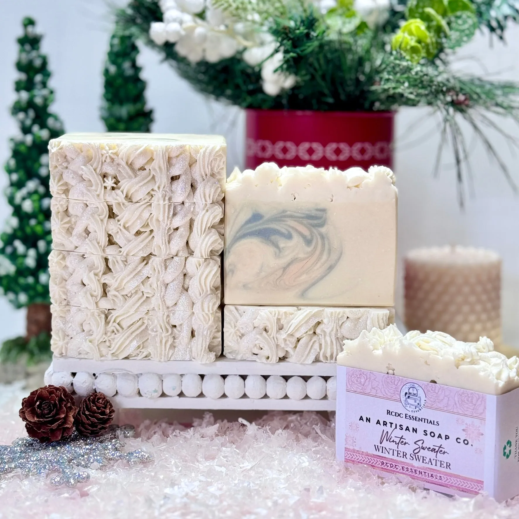 (Only 2 LEFT) Winter Sweater ~ Handmade Cold Process Goat's Milk Bar Soap