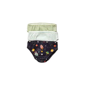 Organic Underwear 3 Pack Set - Outer Space