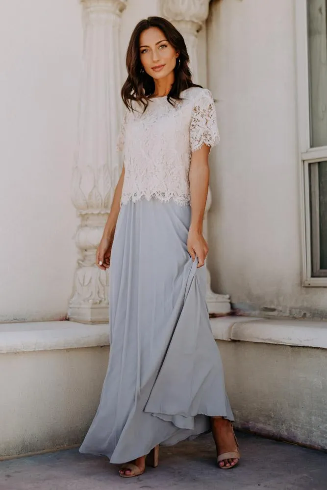 Penelope Maxi Skirt in Grey