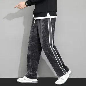 Plus Velvet Straight Corduroy Trendy Chenille Loose Fit Sweatpant