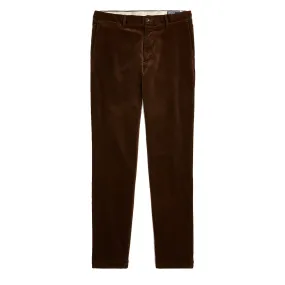 Polo Ralph Lauren Stretch Slim Fit Corduroy Trousers Cooper Brown