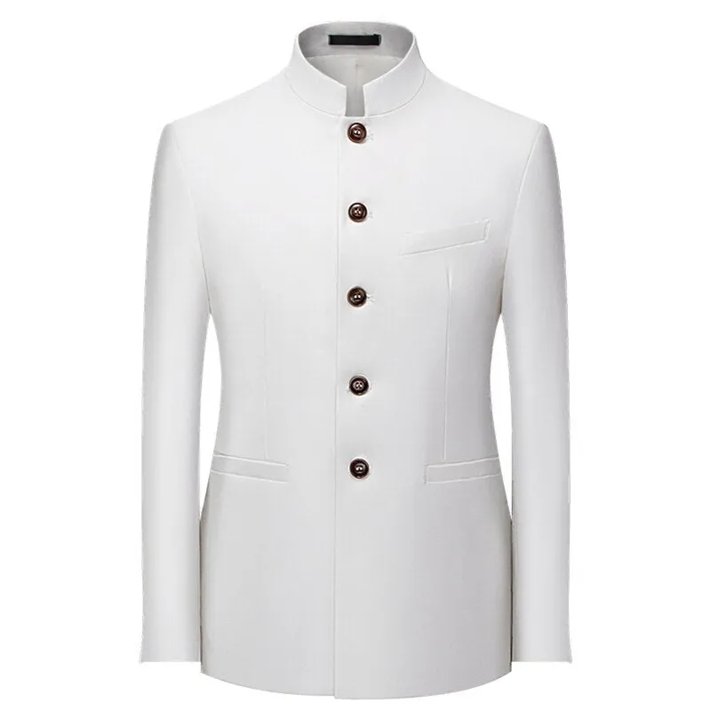 Pologize™ High Collar Blazer