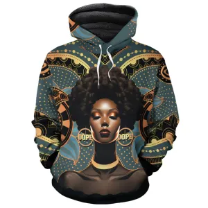 Powerful Woman in Patterns Premium Hoodie