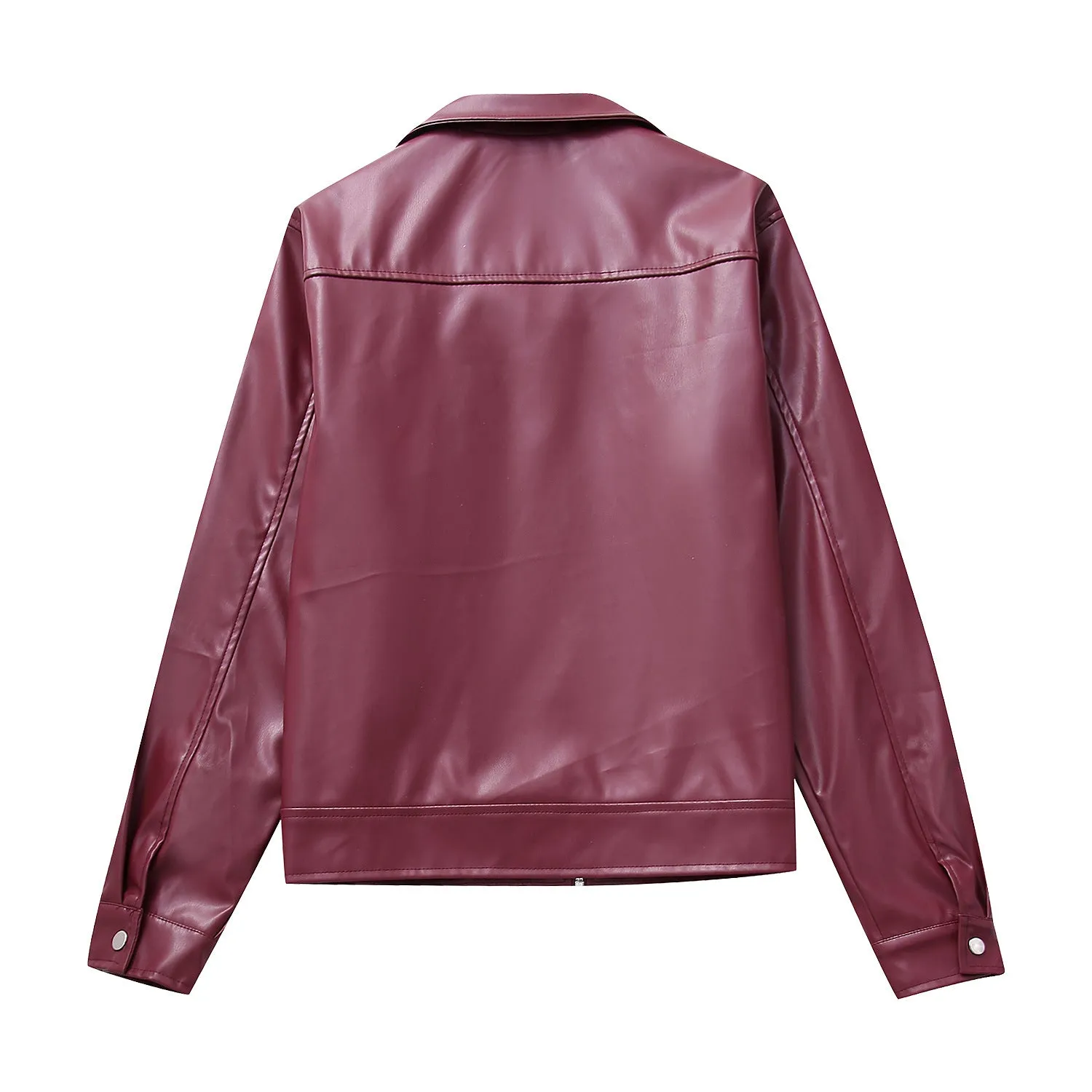 Pre Order:  Classic Zip-Up Leather Jacket