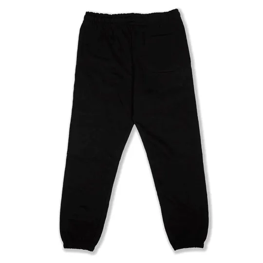 Premium Streetwear Cuffed Sweatpants - Black