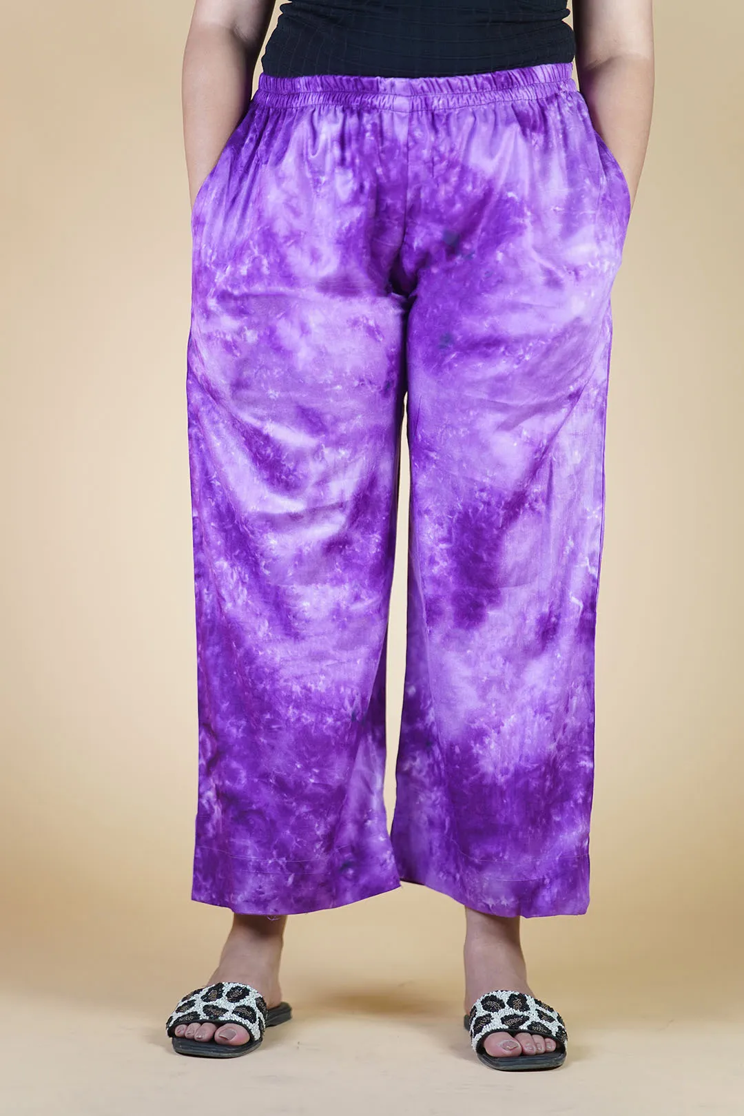 Purple Rayon TieDyePalazzo