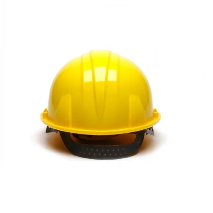 Pyramex SL Series HP14030 Cap Style Hard Hat 4 Point Snap Lock Suspension, Yellow, One Size, 1 Each