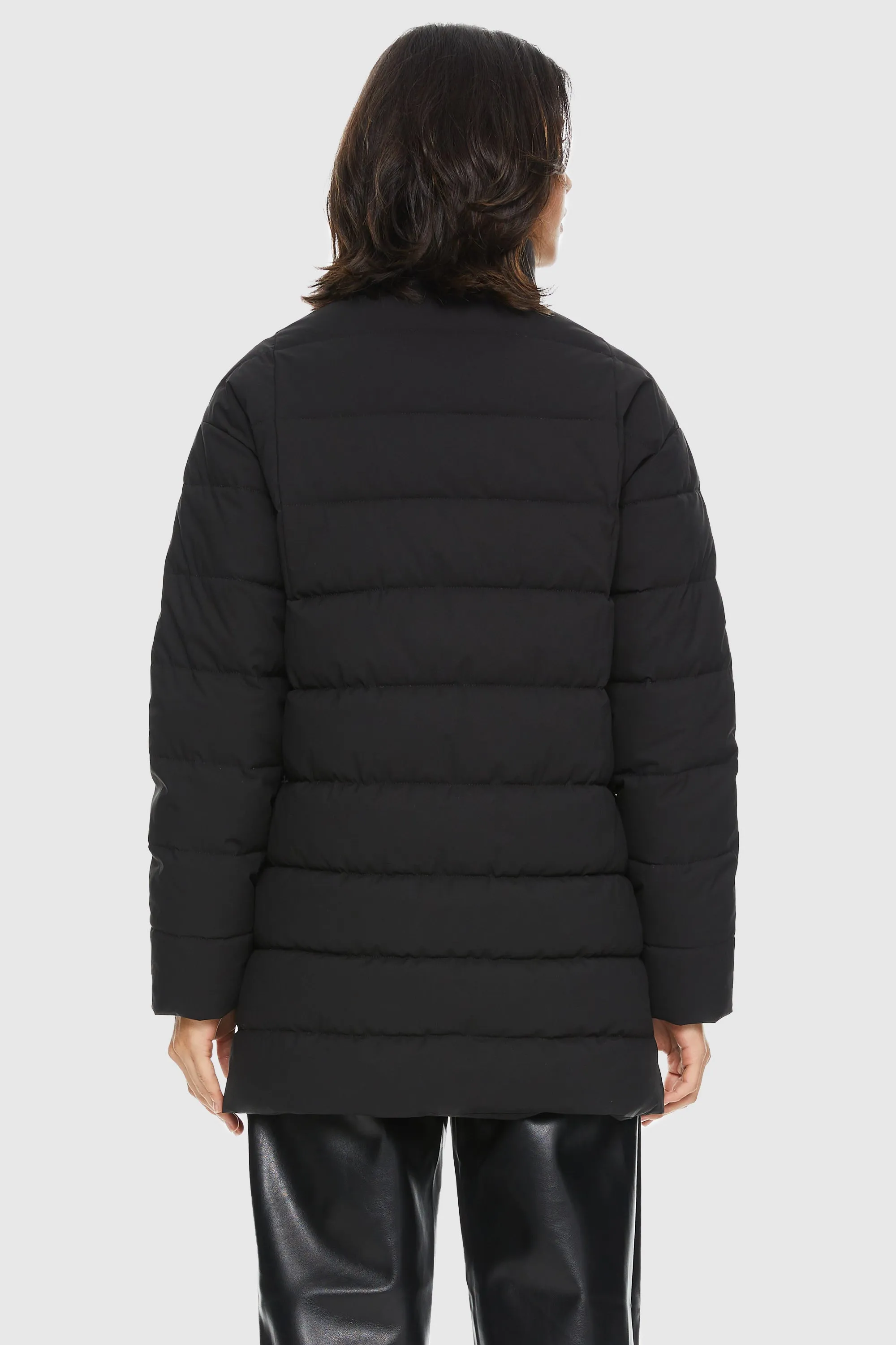 Quilted Mid-Length Coat