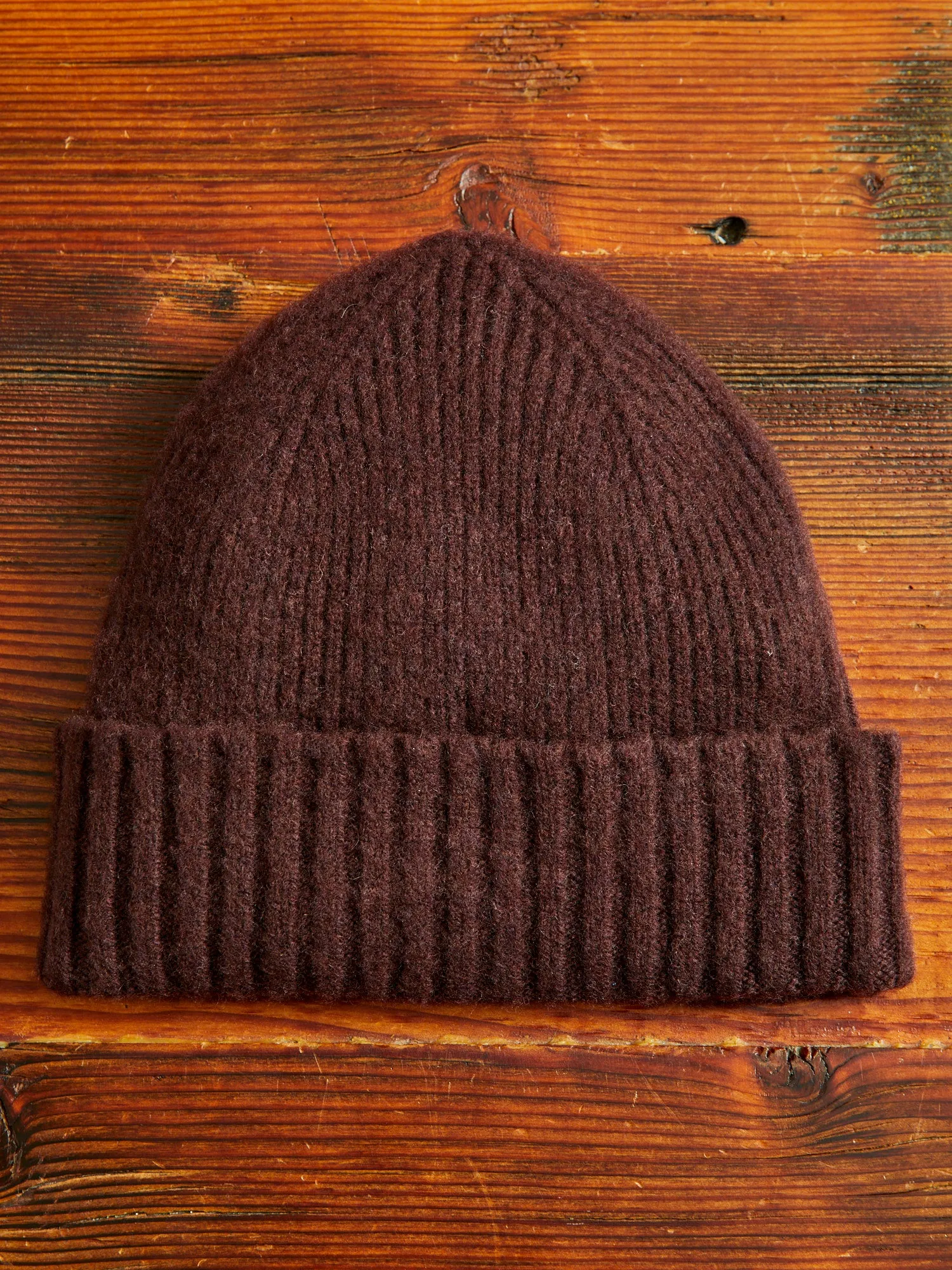 "King Jammy" Wool Beanie in Chocolate