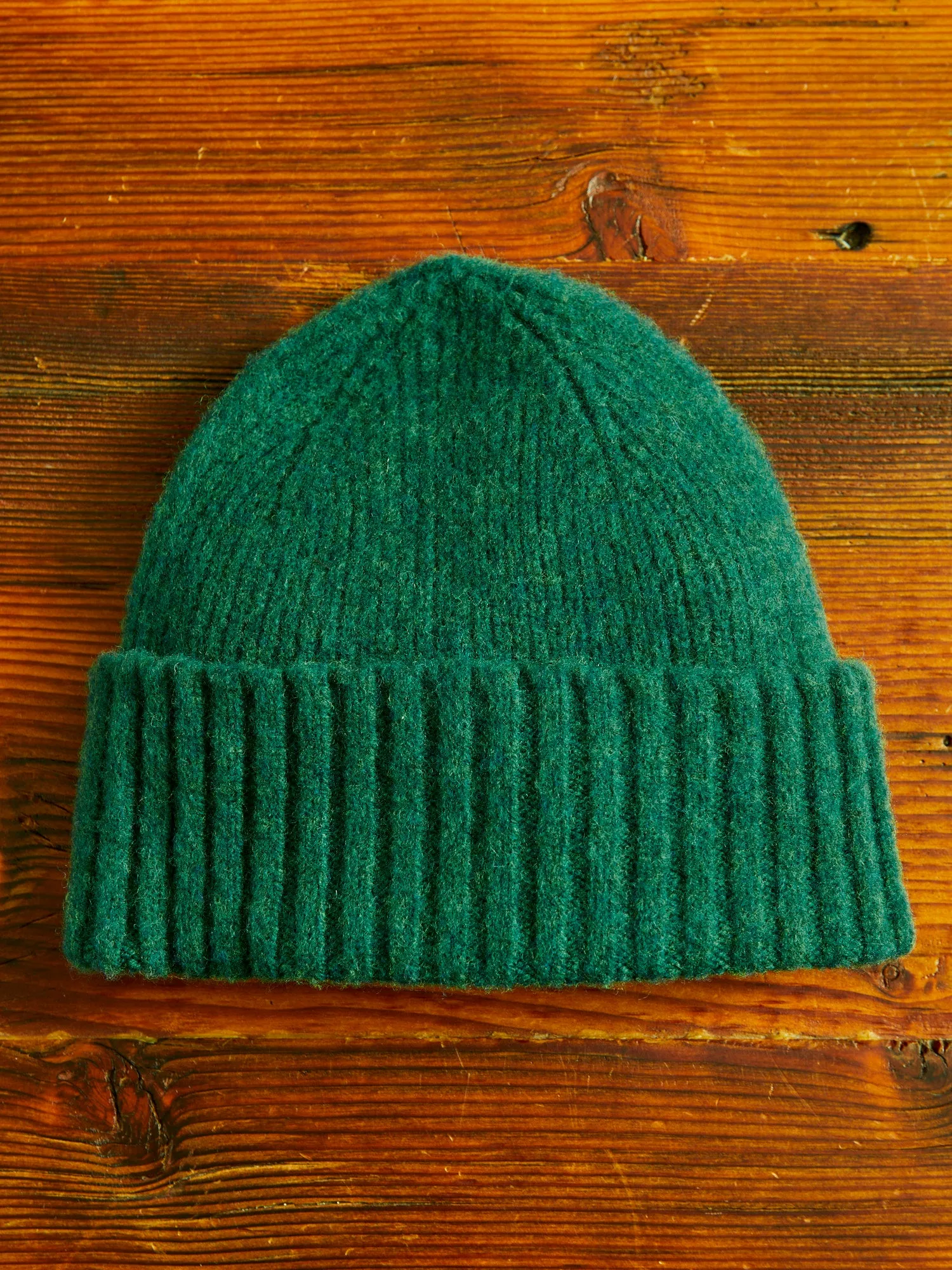 "King Jammy" Wool Beanie in Green Dream