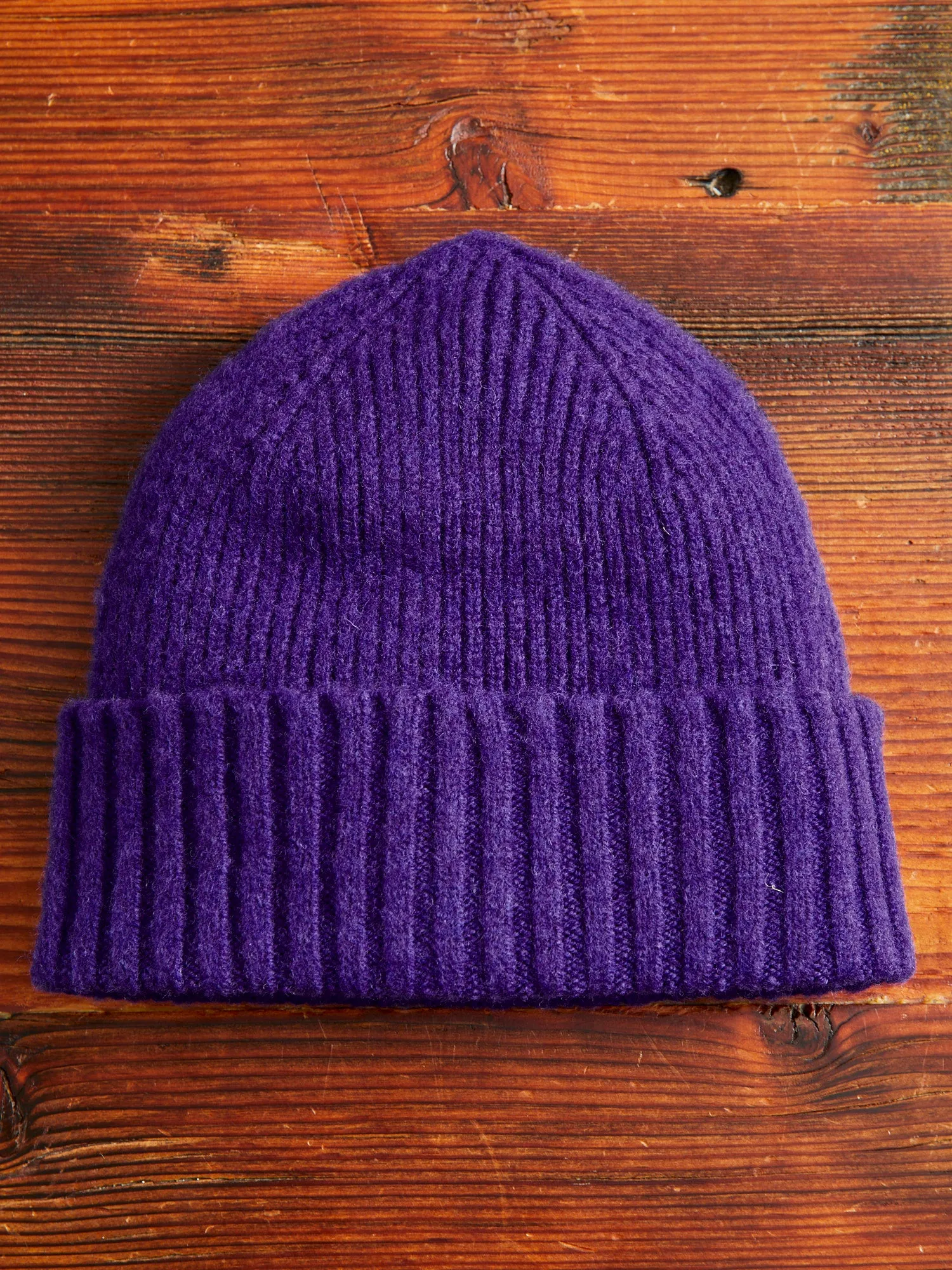 "King Jammy" Wool Beanie in Purple Love