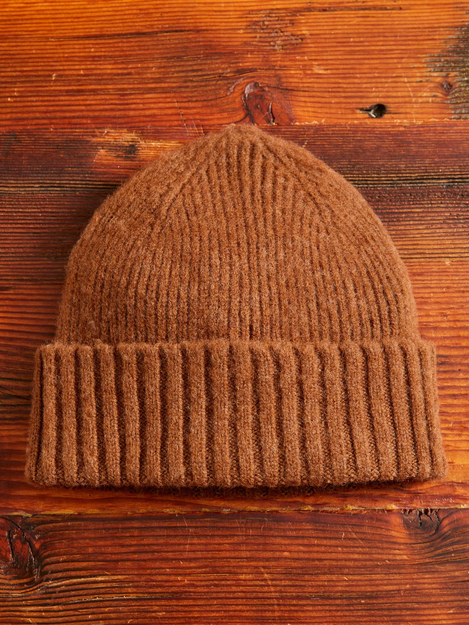 "King Jammy" Wool Beanie in Wood