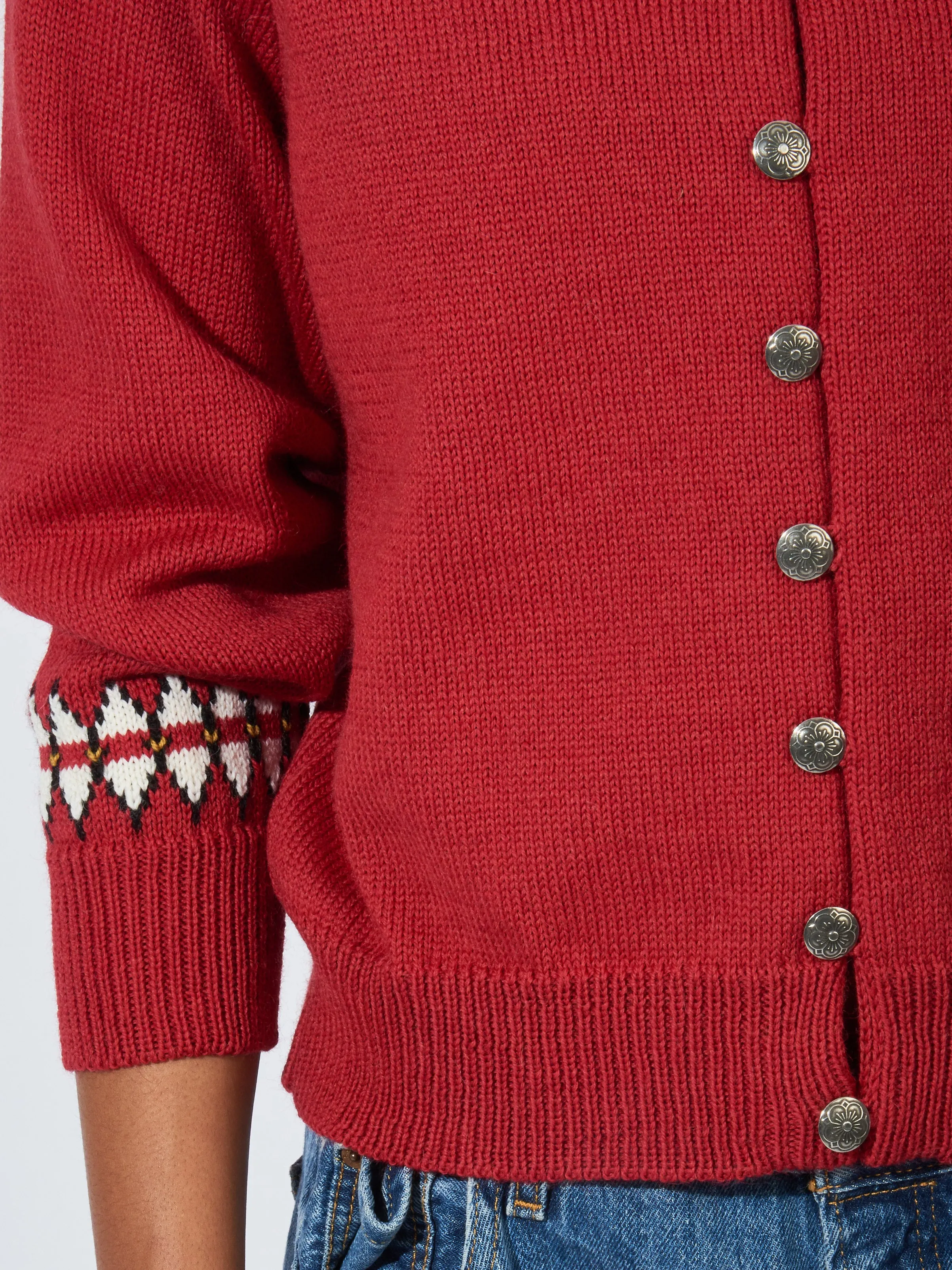 Red Oslo Cardigan