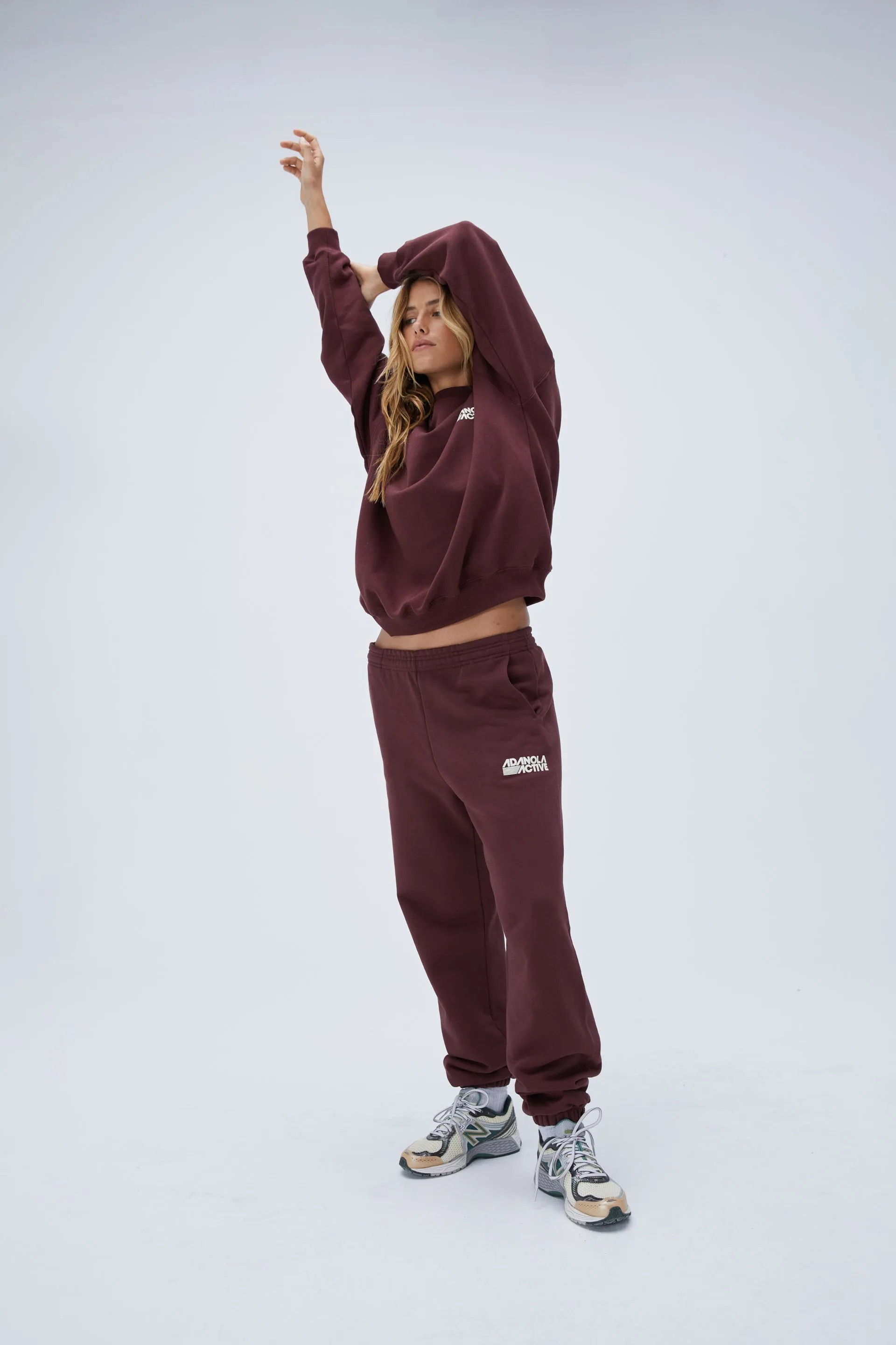 Retro Sport Sweatpants - Burgundy