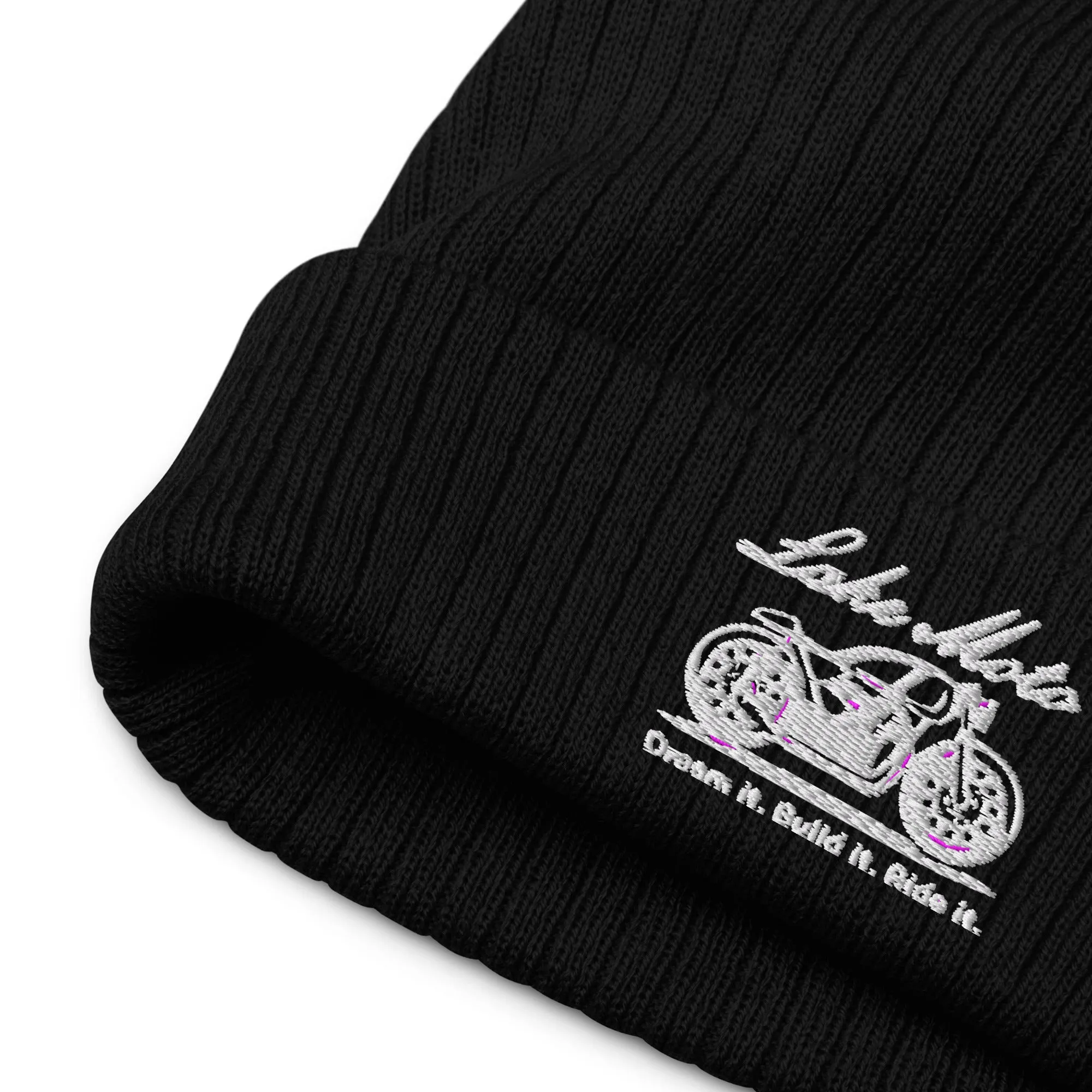 Ribbed knit beanie