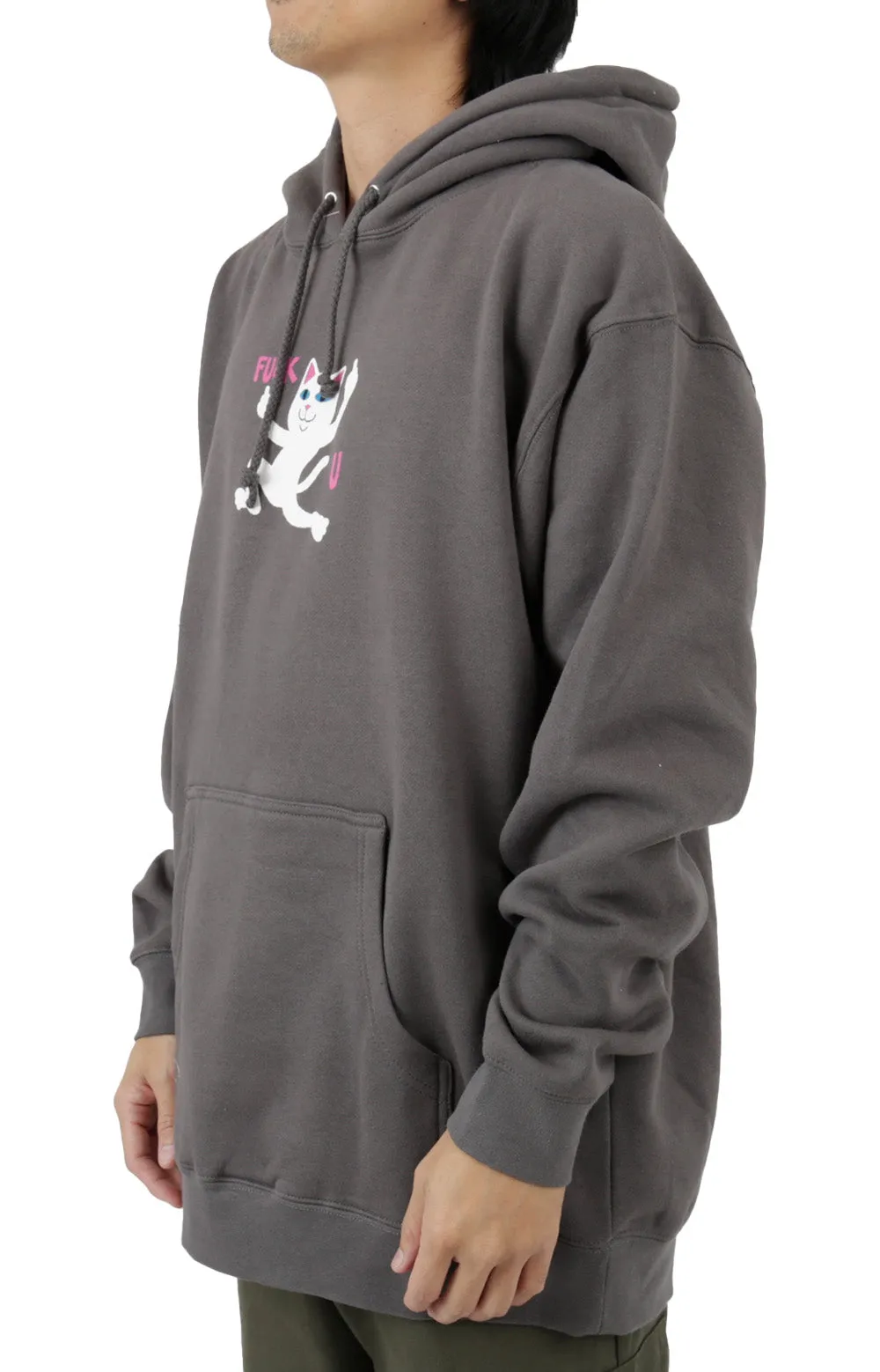 RIPNDIP F U Charcoal Pullover Hoodie