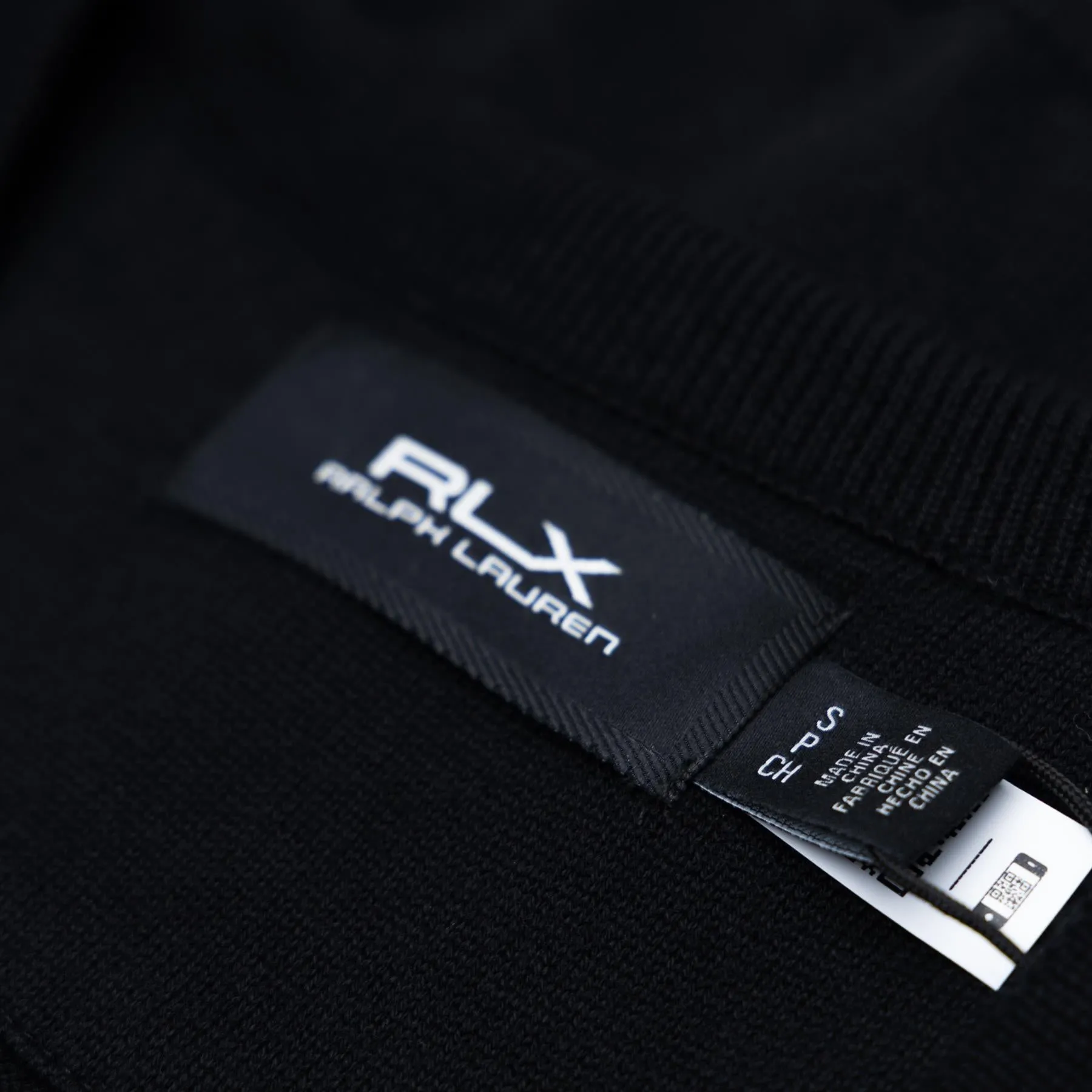 RLX Classic Fit Double Knit Cotton Gilet Black - SS24