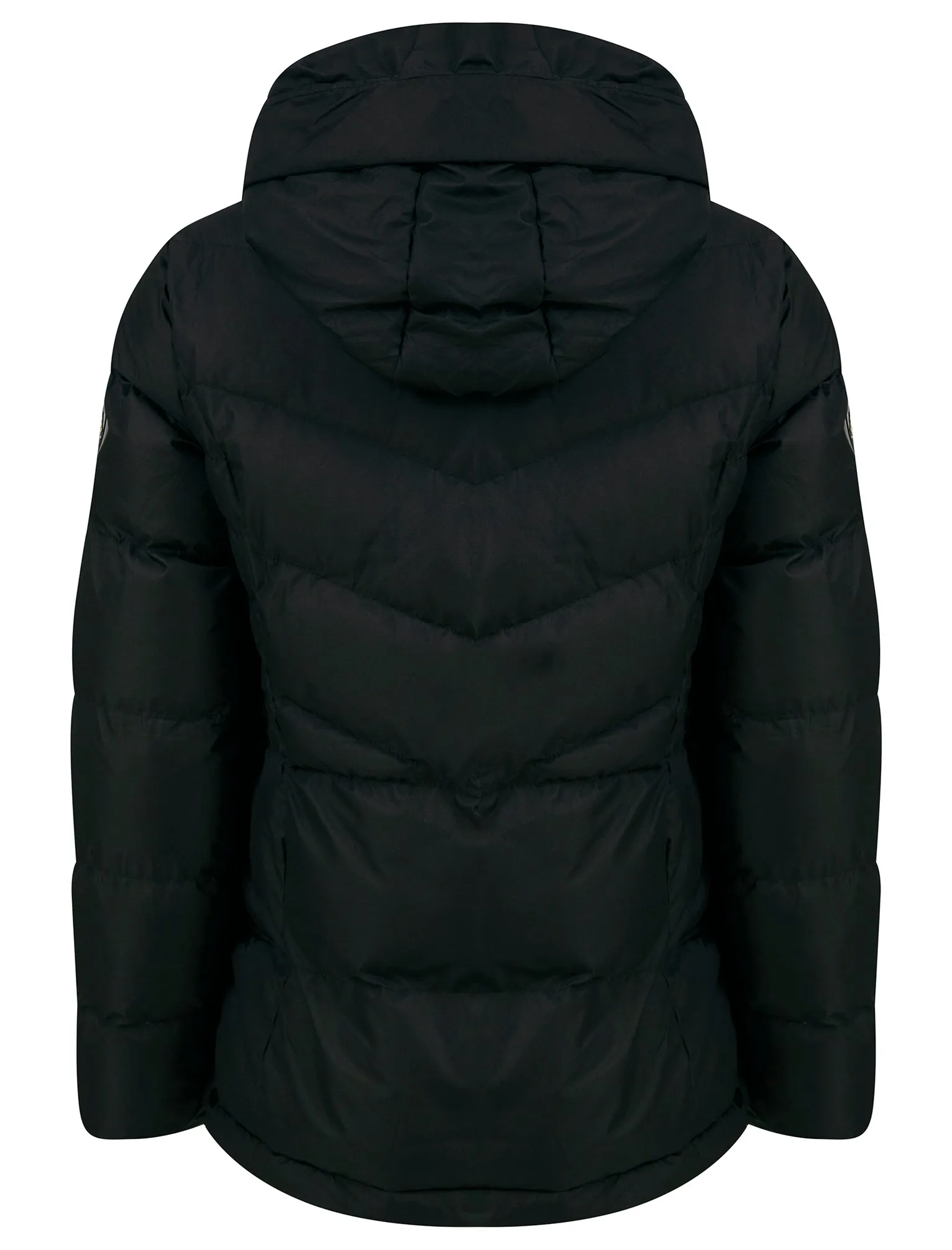 Royal Quilted Hooded Puffer Coat in Black - Tokyo Laundry