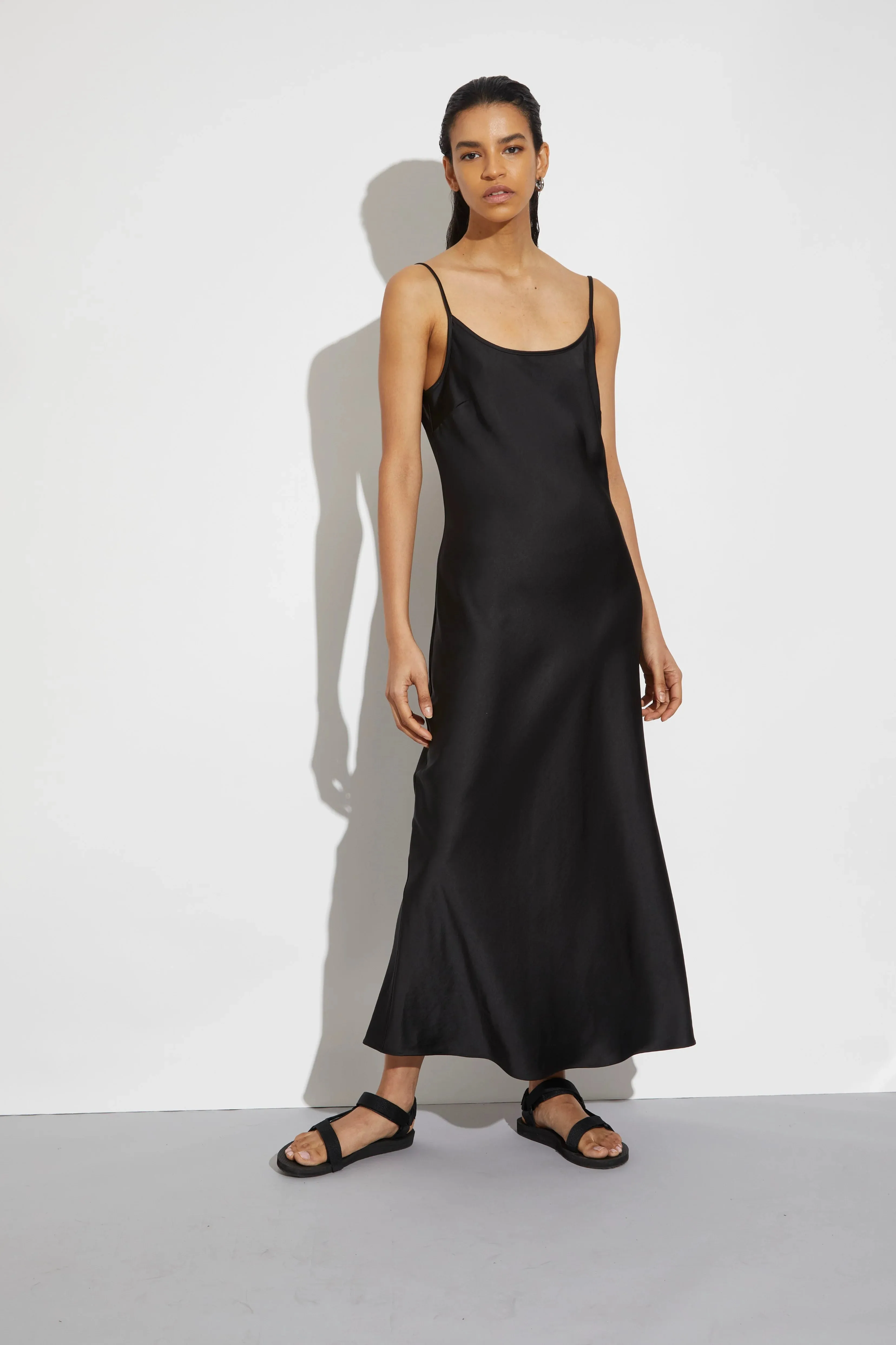 Saint Art New York - Haley Slip Dress in Black