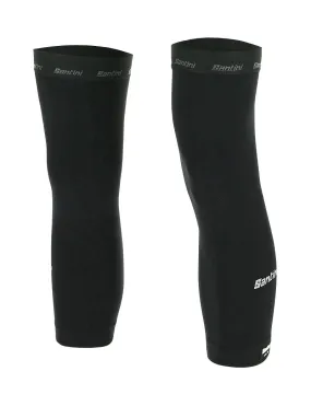 Santini Totum Knee Warmers - Black