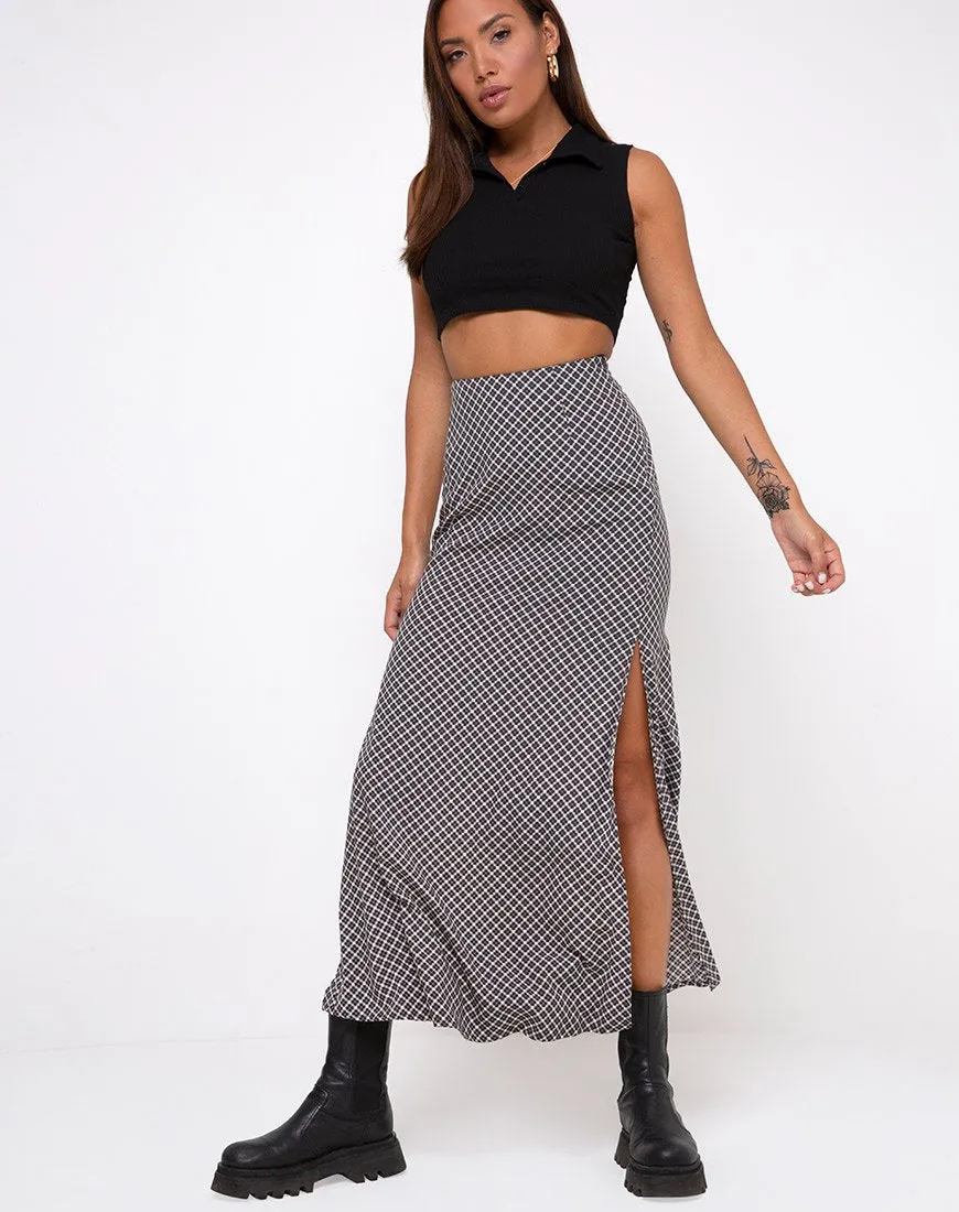 Sayan Skirt in Check It Out Black