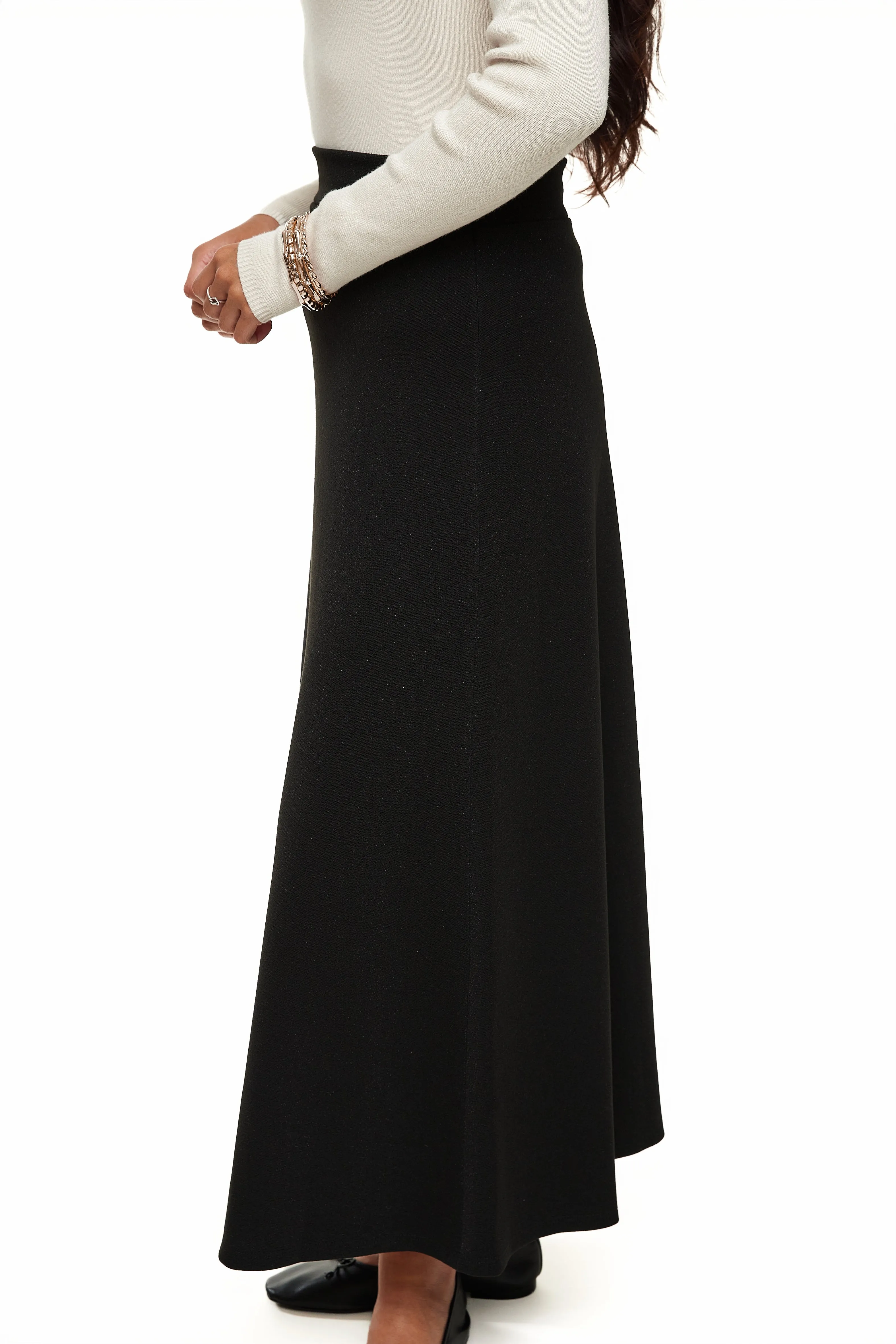 SHIMMER EMBELLISHED MAXI SKIRT