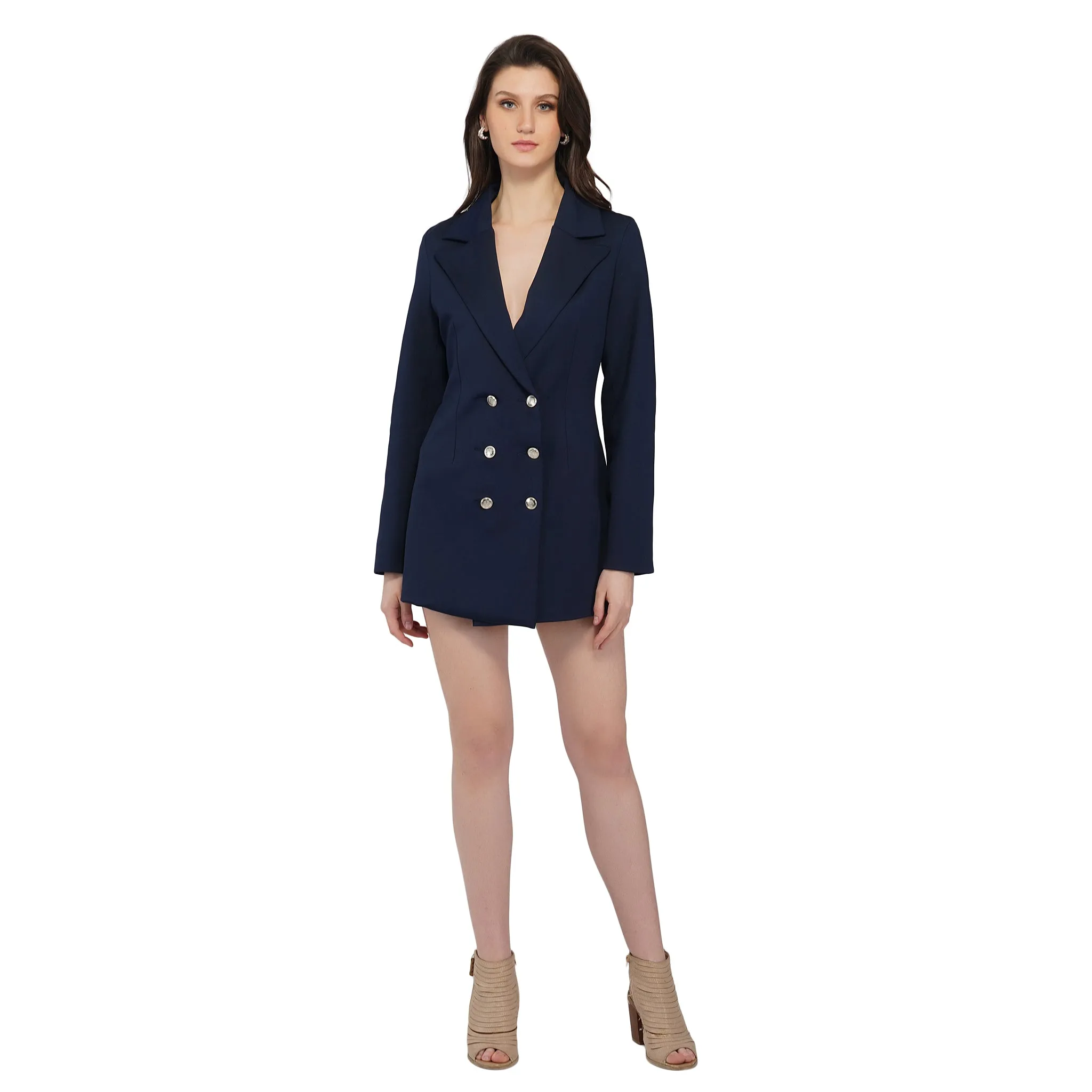 SLAY. Women's Navy Blue Blazer Dress