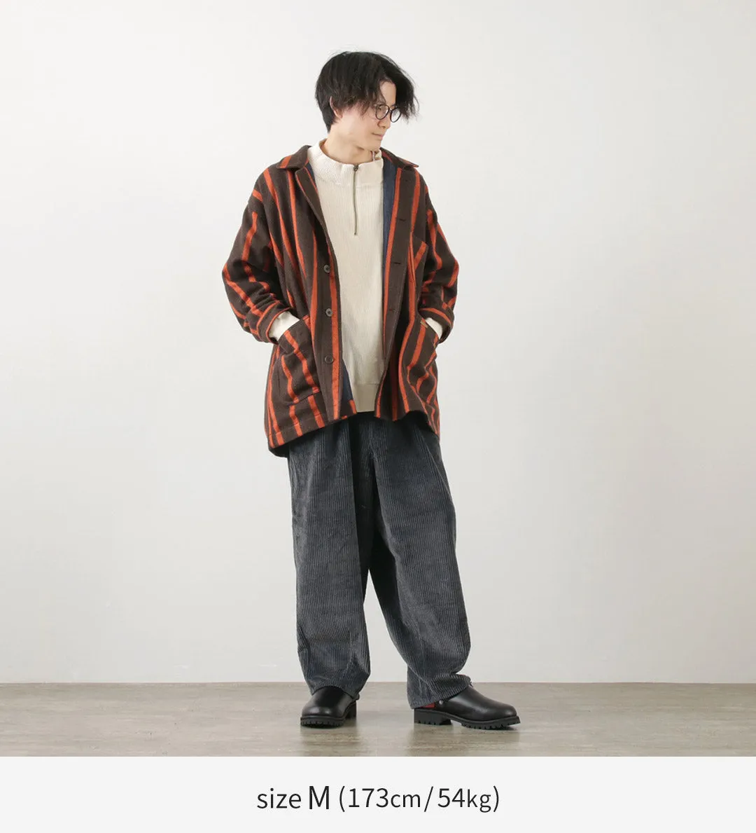 SLOW HANDS / Wide Corduroy Poofy Tuck Pants