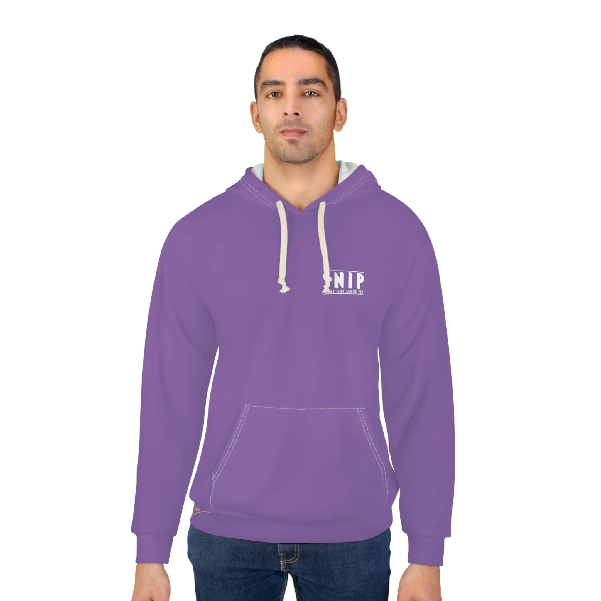 SNIP -  of Unisex Pullover Hoodie (AOP)