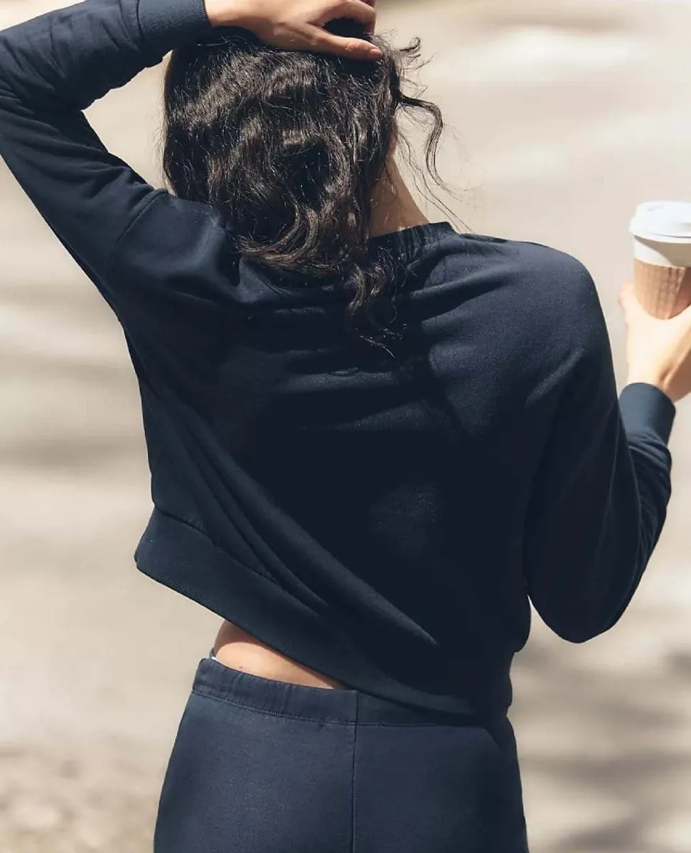 Softest Fleece Crewneck Navy Blue