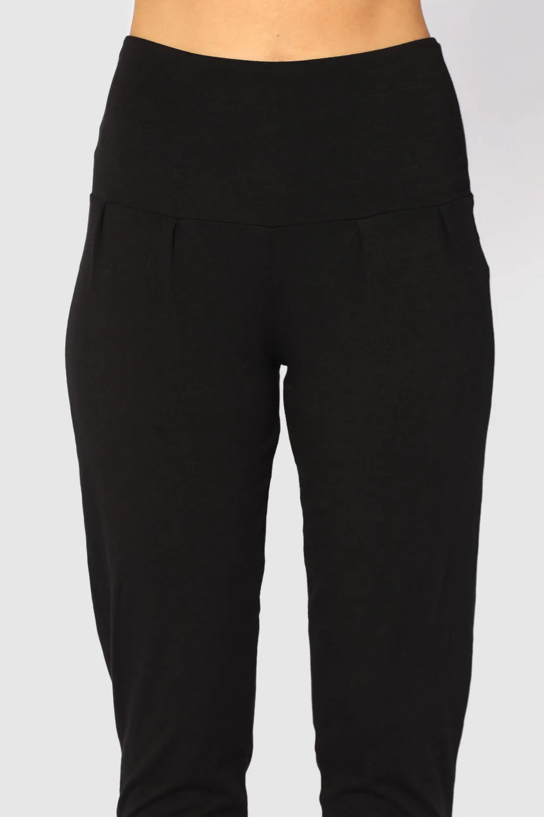 Softline Slouch Pants (No Pockets)- Black