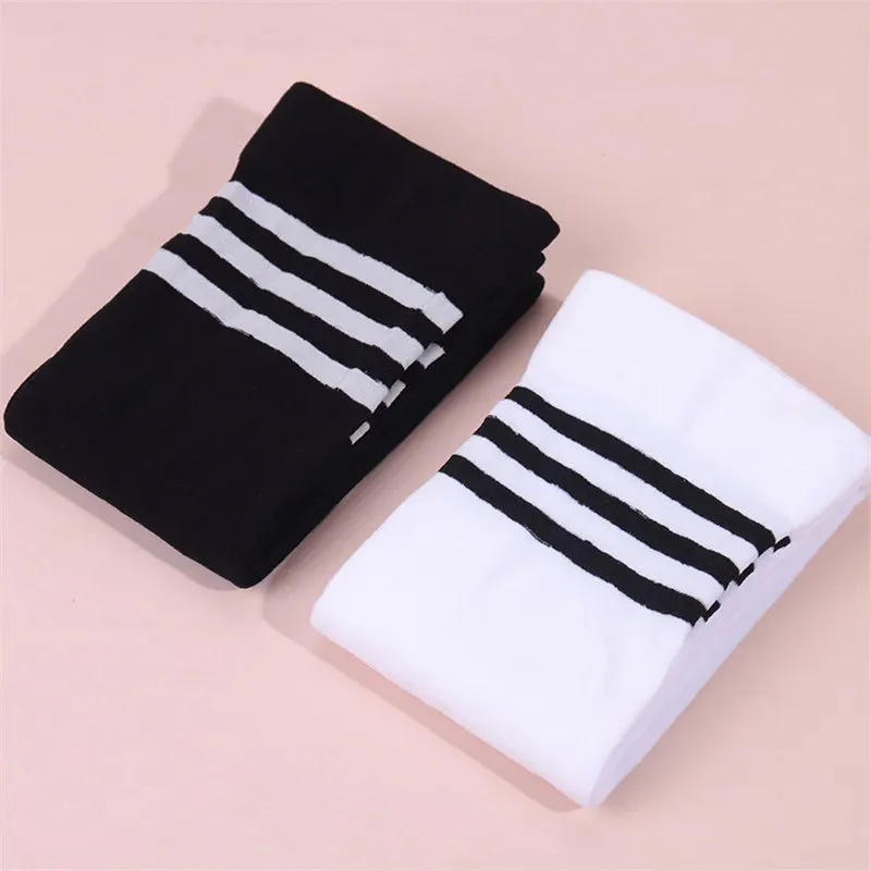 Sohiwoo Women Over Knee Thigh High Socks Japanese Academic Style Striped Sexy Long Socks Leg Warmers Over The Knee Stockings For Girls