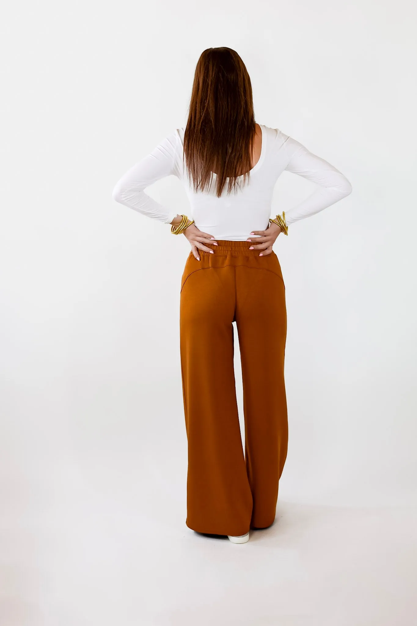 SPANX | AirEssentials Wide Leg in Butterscotch Brown