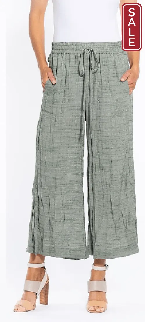 Split side wide leg pant