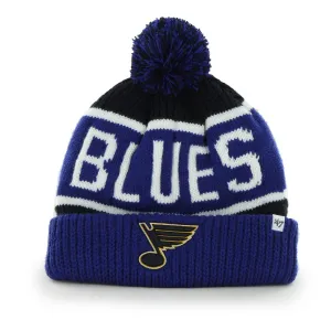 ST. LOUIS BLUES 47' CALGARY POM KNIT BEANIE - NAVY