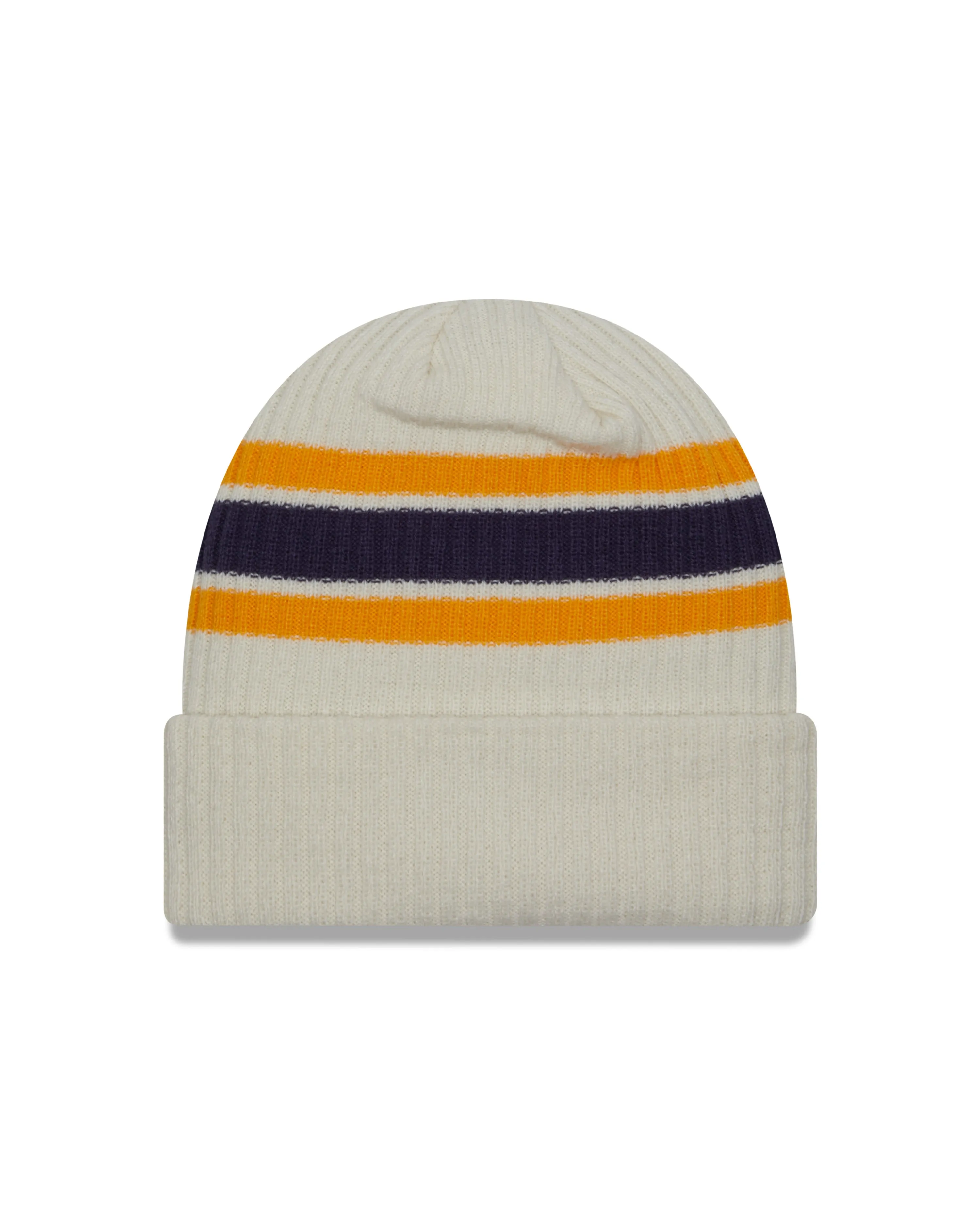 ST. LOUIS BLUES NEW ERA STRIPED KNIT HAT - CREAM