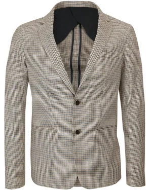 Straw Houndstooth Blazer