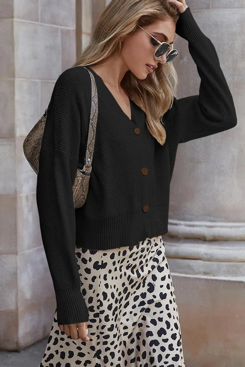 Stylish V-Neck Cardigan: Perfect Women's Fashion Staple Shop Today