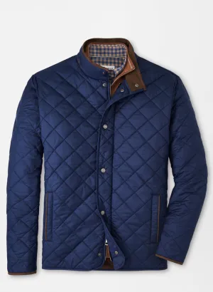 SUFFOLK QUILTED COAT - NAVY