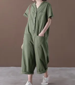 Summer  Women Casual Cotton Linen Jumpsuits PZ97251