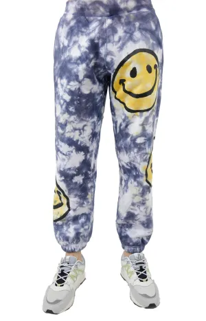 Sunshine Smiley Tie-Dye Sweatpants