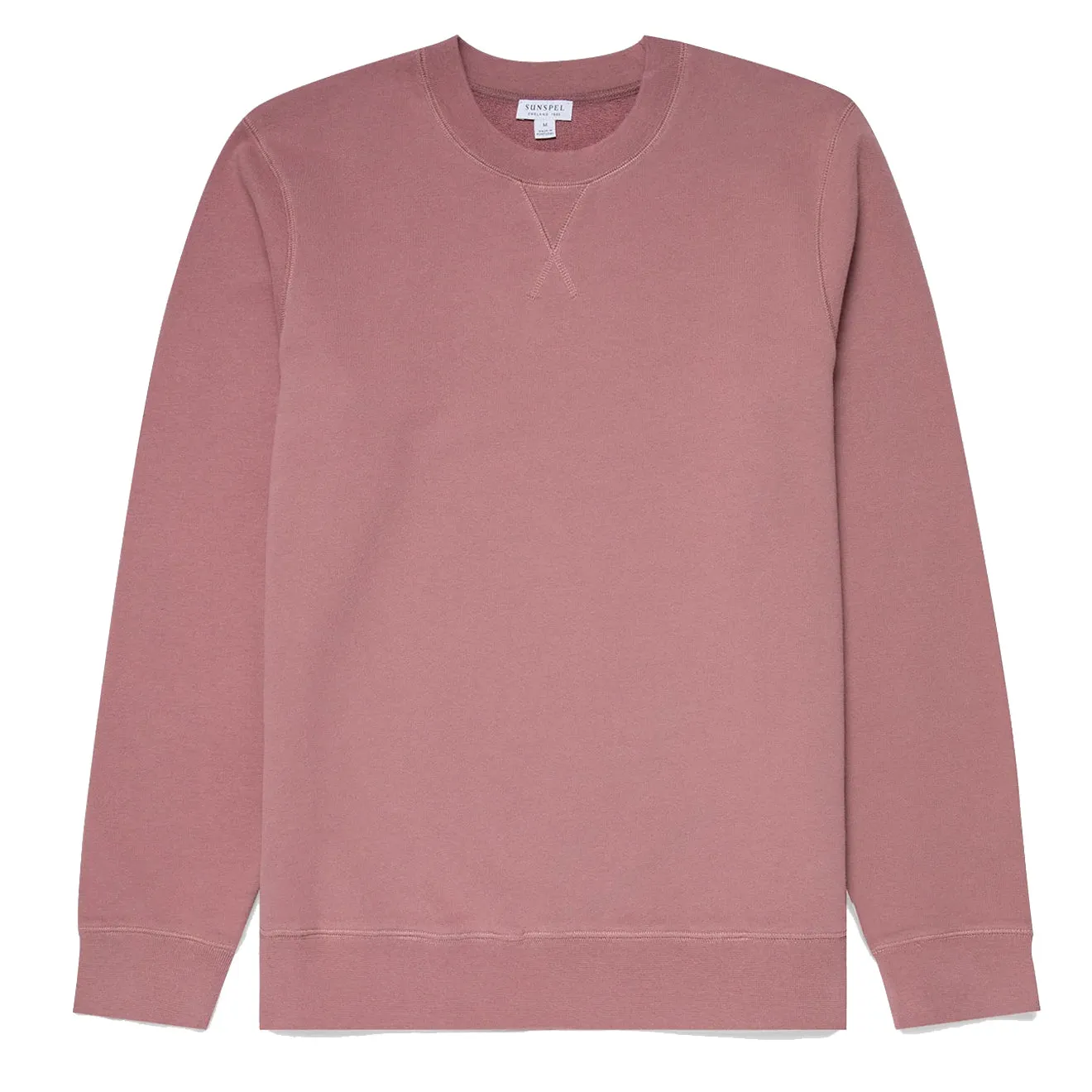 Sunspel Loopback Sweatshirt Vintage Pink