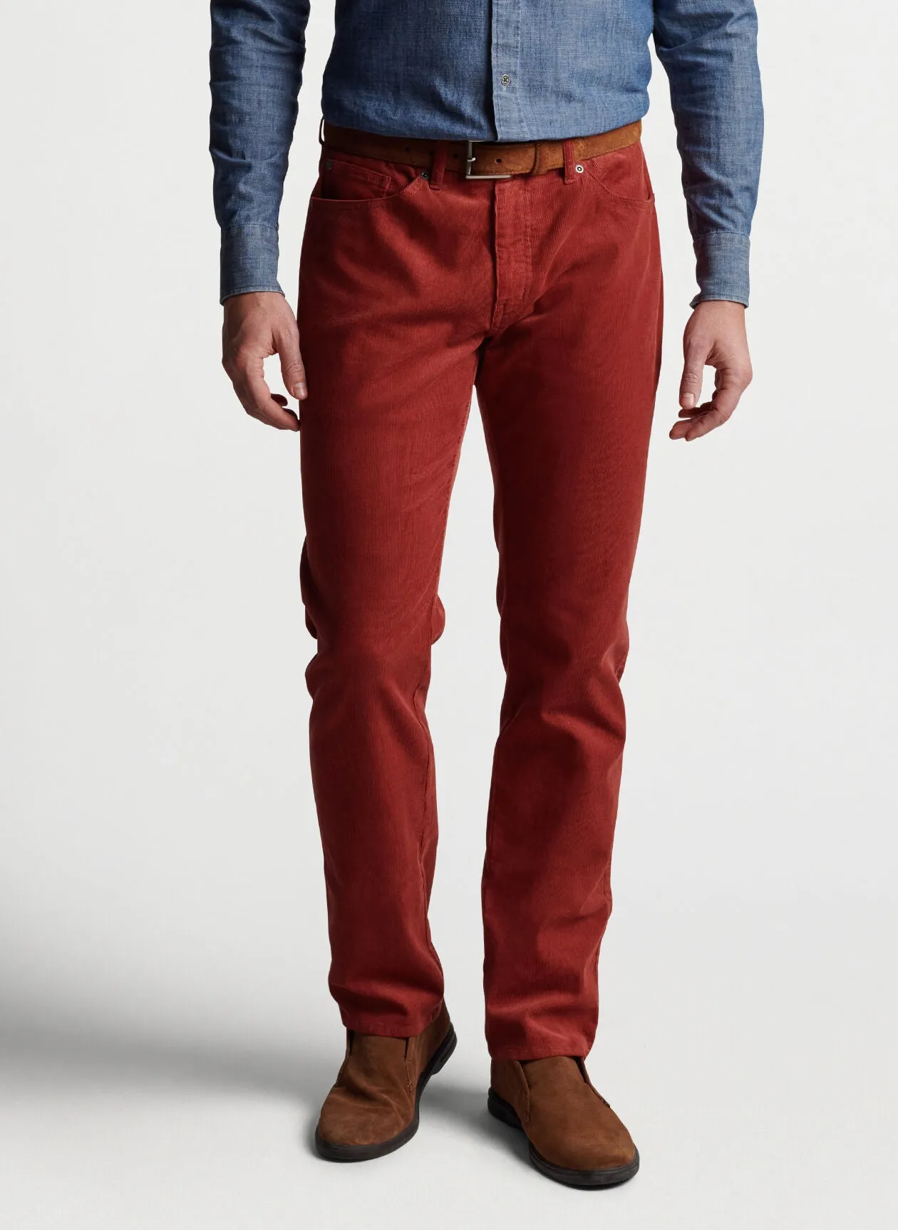 SUPERIOR SOFT CORDUROY FIVE POCKET PANT - SPICE