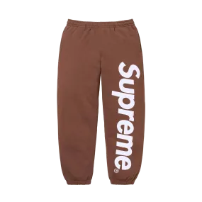 Supreme Satin Appliqué Sweatpant 'Brown'