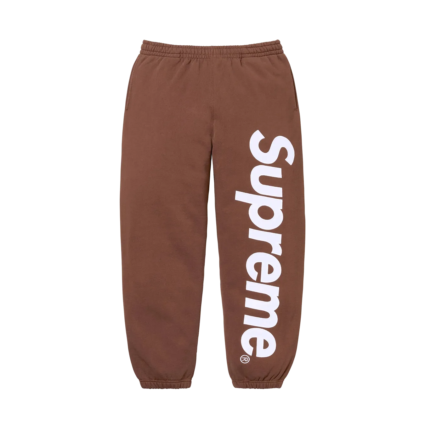 Supreme Satin Appliqué Sweatpant 'Brown'