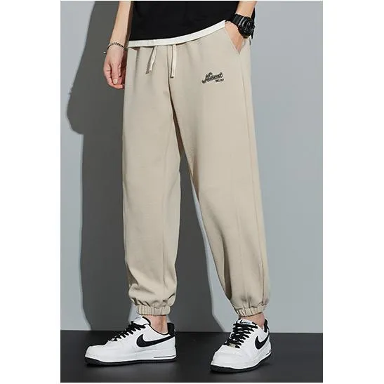 Tapered Knitted Sports Elastic Waist Sweatpant